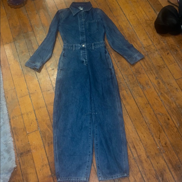 DL1961 Women's Classic Blue Denim Jumpsuit Coveralls XS - Picture 6 of 9